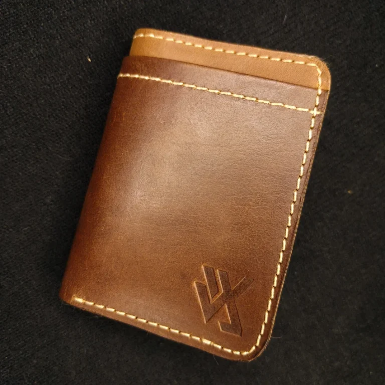 RHIVEX handcrafted full grain leather bifold wallet Pakistan