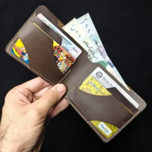 RHIVEX handcrafted full grain leather bifold wallet Pakistan