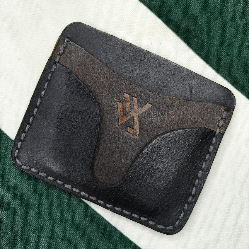 RHIVEX handcrafted full grain leather bifold wallet Pakistan