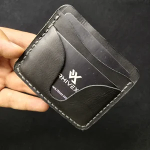 RHIVEX handcrafted full grain leather bifold wallet Pakistan
