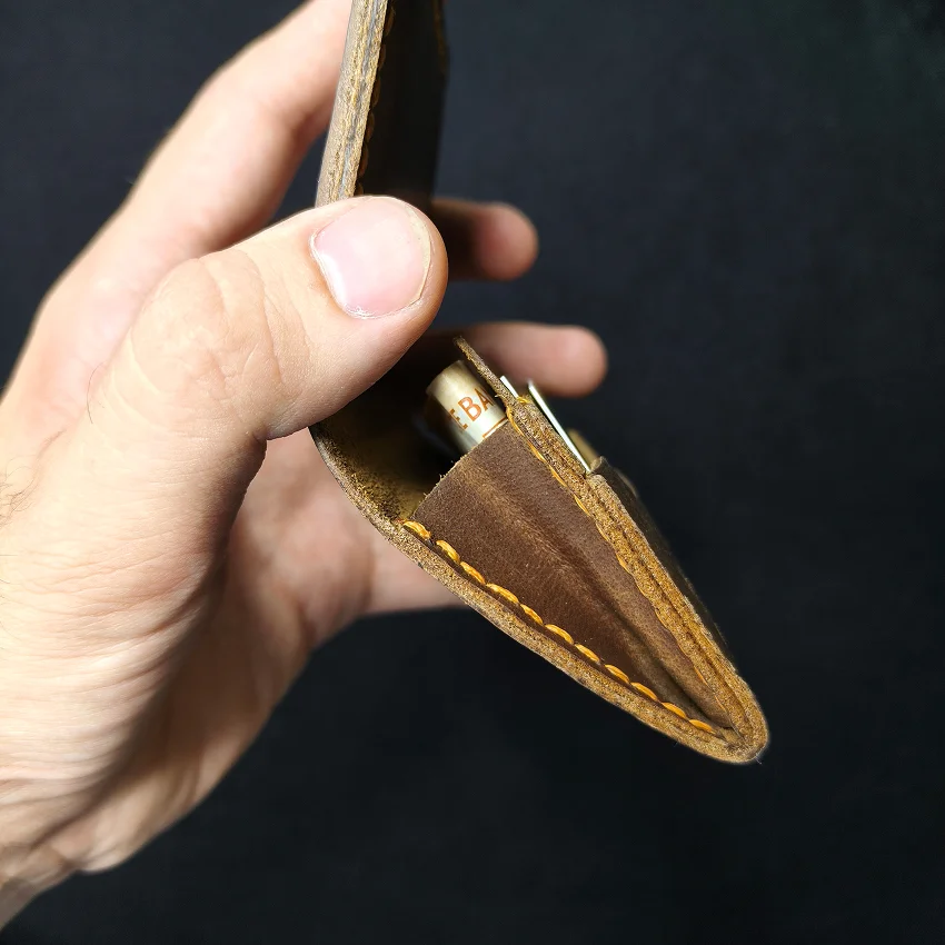 RHIVEX handcrafted full grain leather bifold wallet Pakistan