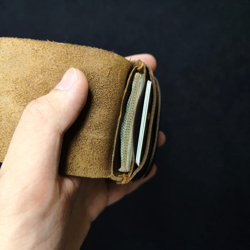 RHIVEX handcrafted full grain leather bifold wallet Pakistan