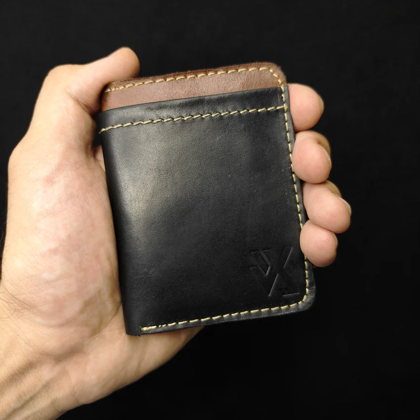 RHIVEX handcrafted full grain leather bifold wallet Pakistan
