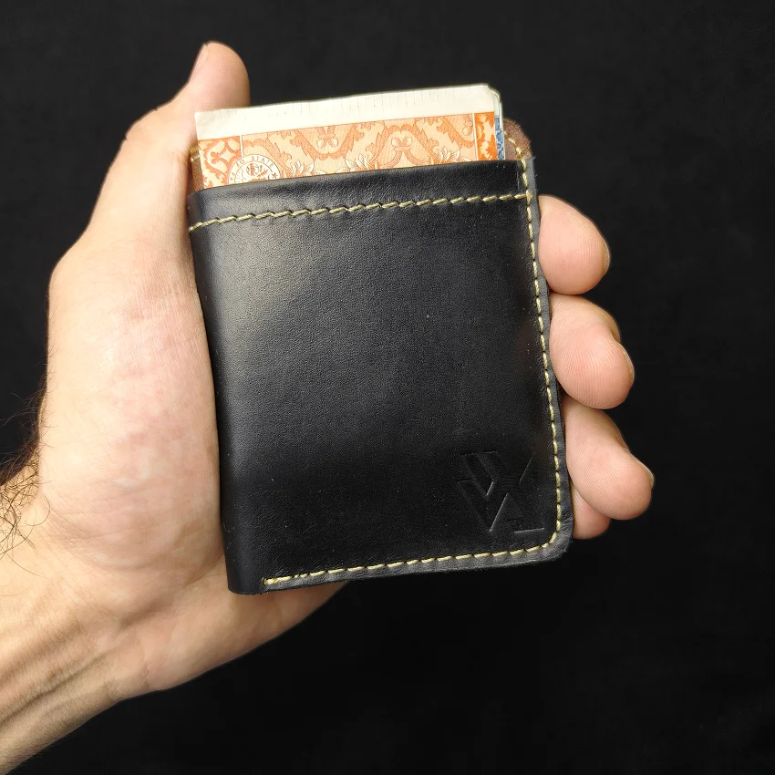 RHIVEX handcrafted full grain leather bifold wallet Pakistan