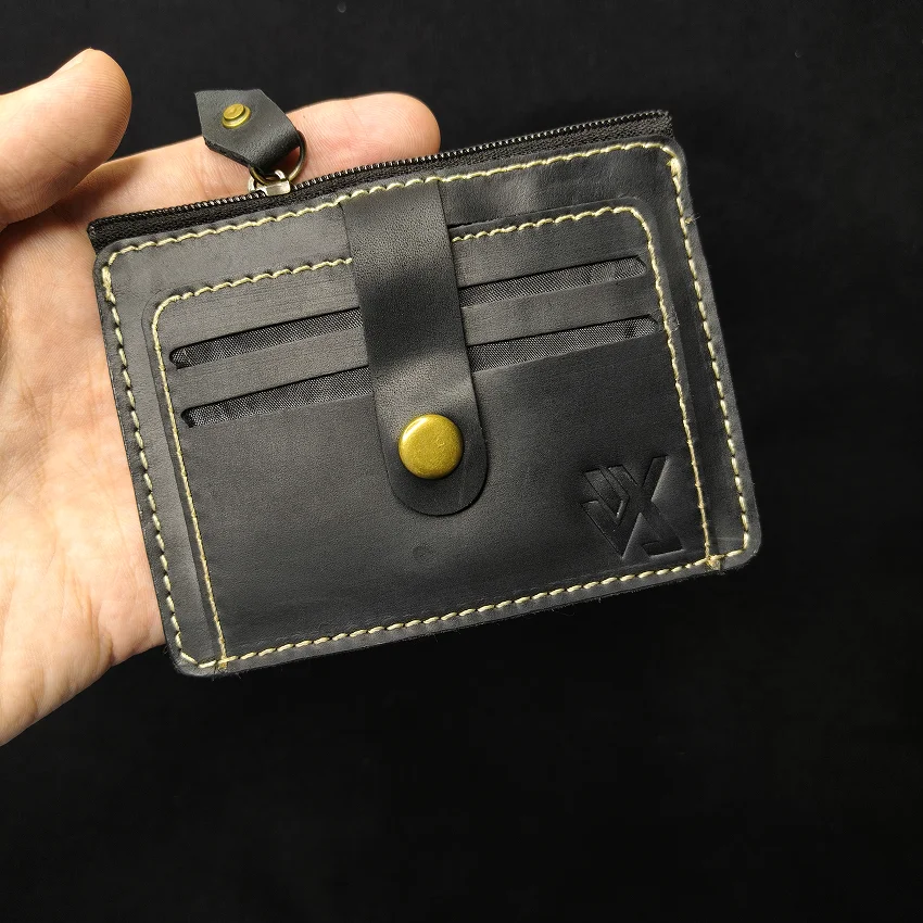 RHIVEX handcrafted full grain leather bifold wallet Pakistan