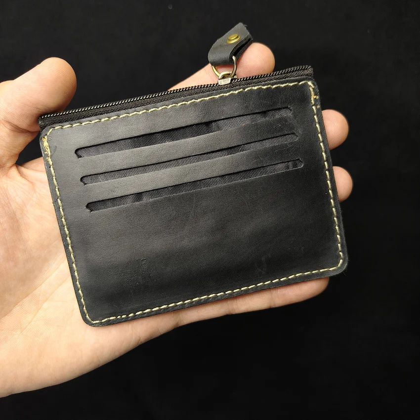 RHIVEX handcrafted full grain leather bifold wallet Pakistan