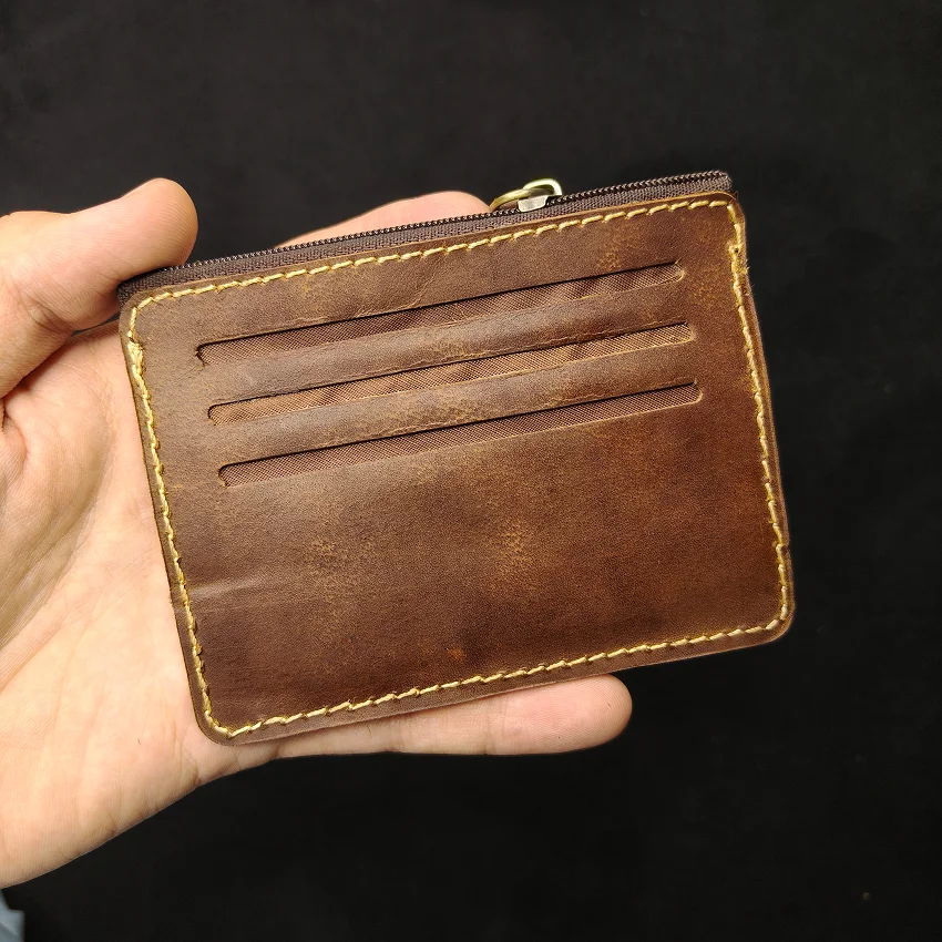 RHIVEX handcrafted full grain leather bifold wallet Pakistan