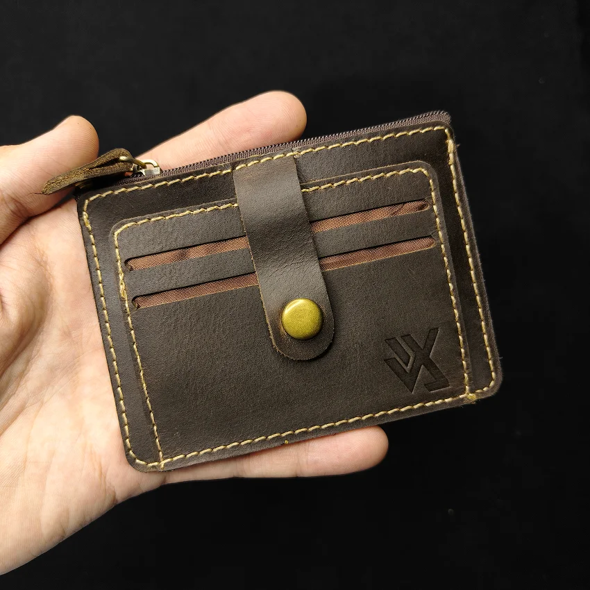 RHIVEX handcrafted full grain leather bifold wallet Pakistan